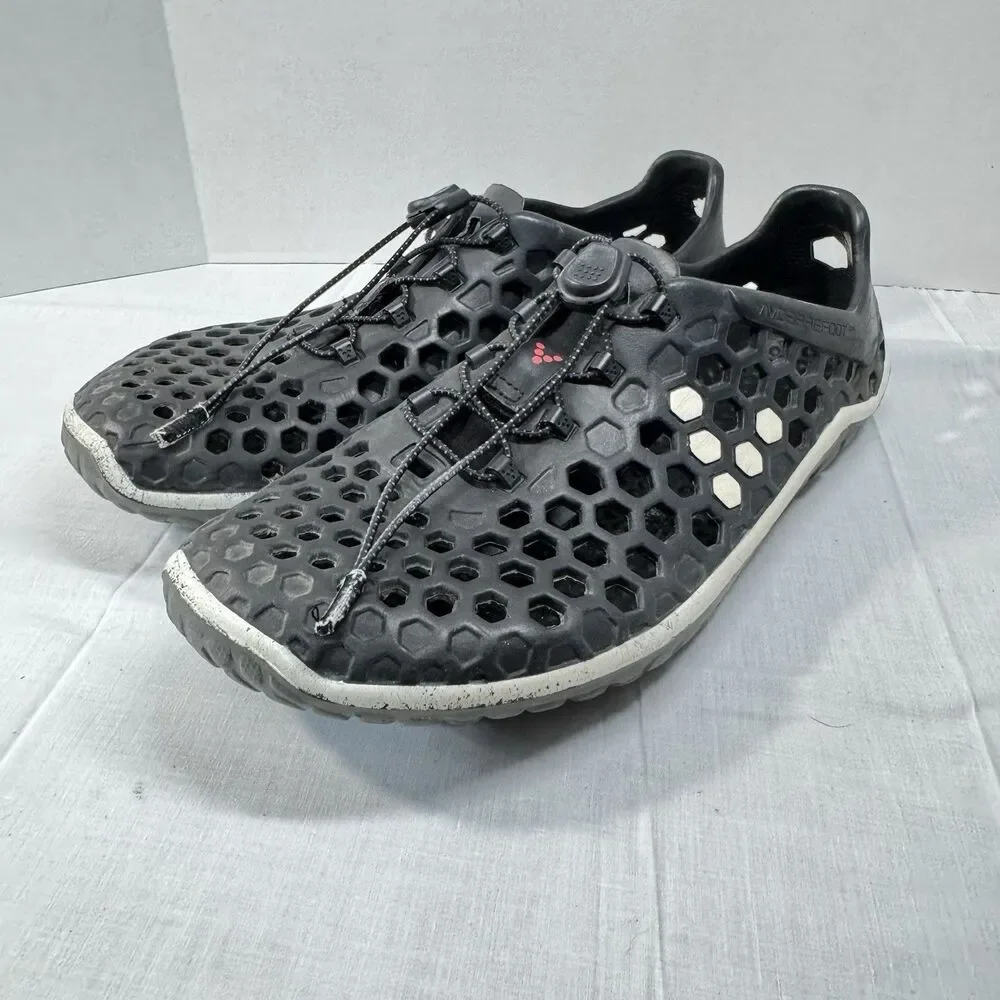 VivoBarefoot Men's Ultra III Water Shoes Size 45 Black Beach Fishing Slip On